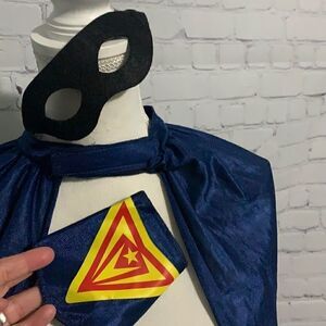Superhero Generic Costume Cape Face Mask
